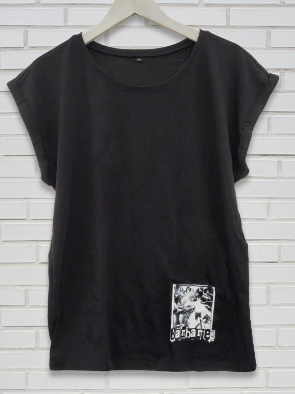 T-Shirt 2025 Women Flowy Black